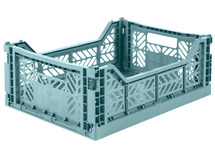Opbergen - folding crates midi - per stuk - teal - per stuk