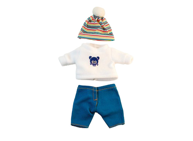 Poppenkleding - Miniland - Kledingset 2 - 21 Cm - Set Van 6