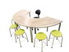 Tafel - Instructietafel - Hoefijzer - Metalen Poten