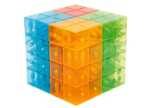Bouwset - magnetische blokken - Geomoag Magicube - Crystal 64 - set van 64 assorti