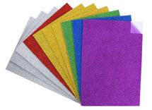 Foam-vellen-glitter-zelfklevend- 30,5 x 21 cm
