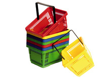 Winkel-Mandjes Plastiek-Set Van 4