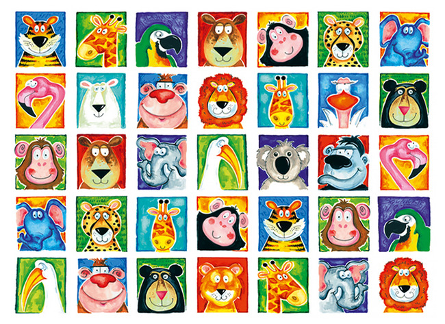 Beloningsstickers - Fantasie - Dieren - Wilde Dieren