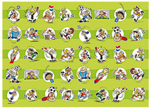 Beloningsstickers - fantasie - populair - voetballers