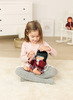 Poppen - babypop - Miniland Baby Doll - met haar - 38 cm - meisje - aziatisch - met bril - per stuk