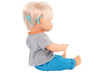 Poppen - babypop - Miniland Baby Doll - met haar - 38 cm - meisje - europees - met hoorapparaat - per stuk