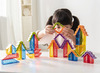 Bouwset - vormen - Weplay Crystal Village - transparante kleurenstad - met opdrachtkaarten - per set