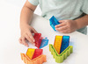 Bouwset - vormen - Weplay Crystal Village - transparante kleurenstad - met opdrachtkaarten - per set