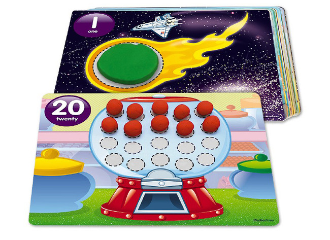 Boetseren - Lakeshore Learning Learn To Count! Dough Mats - Leren Tellen Matjes - Set Van 20