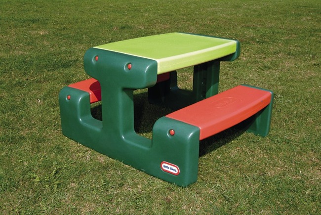 Little Tikes - Junior Picknicktafel - Groen-oranje - Per Stuk