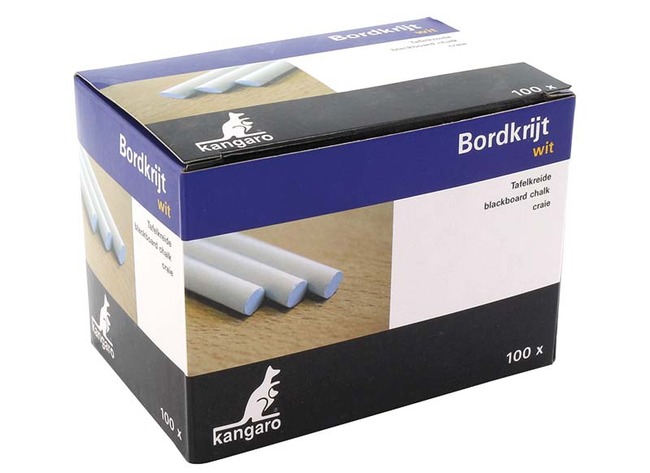 Krijt - Bordkrijt - Kangaro - Wit - Set Van 100