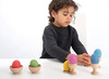 Open-ended - tickit Rainbow Wooden Eggs - eitjes - hout - gekleurd - set van 7 assorti