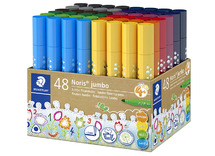 Stiften - kleurstiften - Staedtler Noris Jumbo - driekantig - medium - set van 48