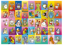 Beloningsstickers - Teksten - Vrolijke Dieren