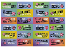 Beloningsstickers - teksten -krachtstickers