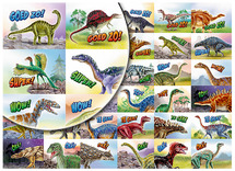 Beloningsstickers - Teksten - Dinos