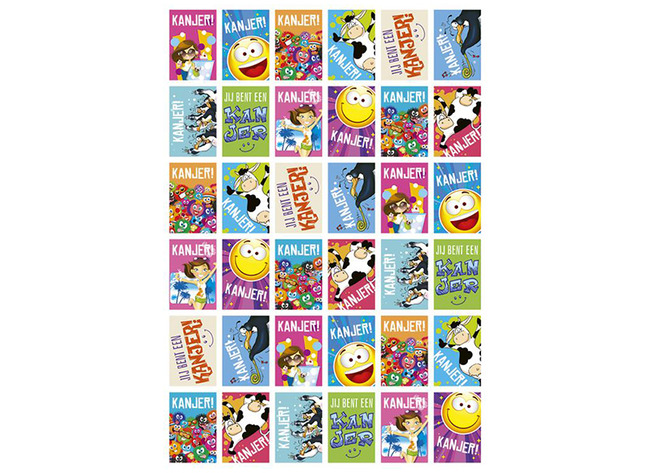 Stickers - Met Tekst - Kanjer - 36 Motieven - Set Van 720