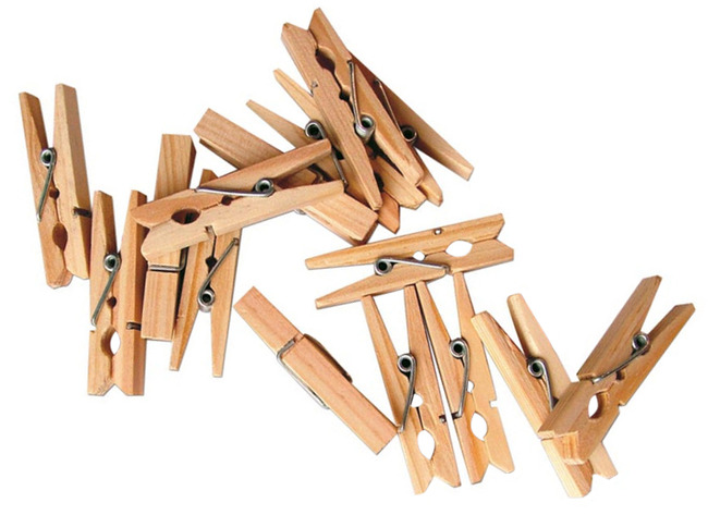 Hout - Wasknijper - 45mm - Set/100