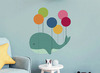 Muurstickers - Walvis Met Ballonnen