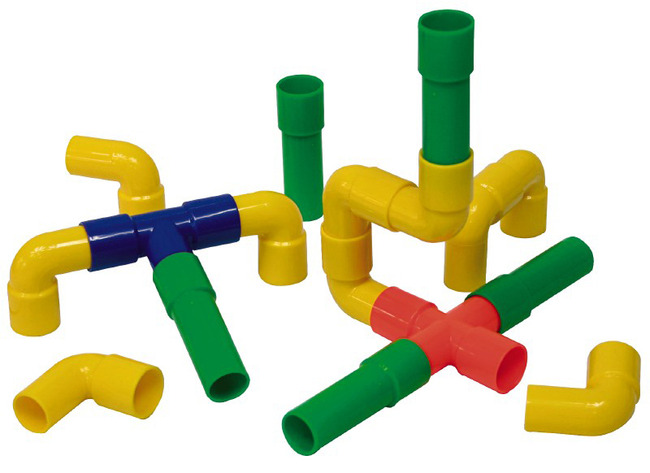 Bouwset - Buisjes Bouwen - Opaak - Set Van 80 Assorti