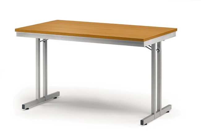 Tafel, Opplooibaar, T-onderstel, 120x70 Cm