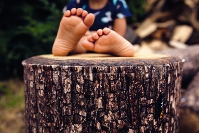 Zitpoef - Houtlook - 45 X 40 Diam