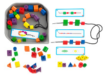 Kleur en vormsorteren - rijgen - EDX - Funplay - vormkralen rijgen - per spel
