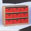 Kast Basic, Met 2 Planken En 9 Kisten