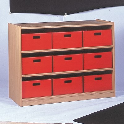 Kast Basic, Met 2 Planken En 9 Kisten