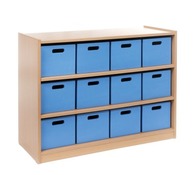 Kast Basic, Met 2 Planken En 12 Kisten
