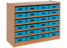Kast Basic, Met 5 Planken En 24 Kisten
