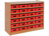 Kast Basic, Met 5 Planken En 24 Kisten