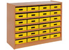 Kast Basic, Met 5 Planken En 24 Kisten