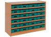 Kast Basic, Met 5 Planken En 24 Kisten