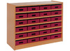Kast Basic, Met 5 Planken En 24 Kisten