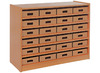 Kast Basic, Met 5 Planken En 24 Kisten