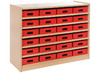 Kast Basic, Met 5 Planken En 24 Kisten