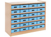 Kast Basic, Met 5 Planken En 24 Kisten
