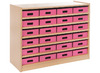 Kast Basic, Met 5 Planken En 24 Kisten