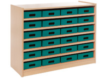 Frame esdoorn - kisten turkoois