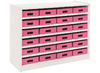 Kast Basic, Met 5 Planken En 24 Kisten