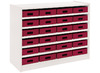 Kast Basic, Met 5 Planken En 24 Kisten