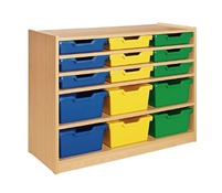 Kast Basic, Met 4 Planken, Kisten Niet Inbegrepen