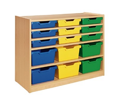 Kast Basic, Met 4 Planken, Kisten Niet Inbegrepen