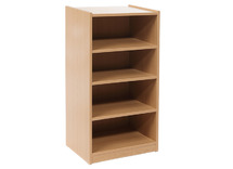 Kast - Basic 1 M - 1 Kolom - Met 3 Planken - beuk - per stuk