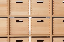 Kast Basic, Ruimtedelingskast Met 15 Kisten, Zonder Rug