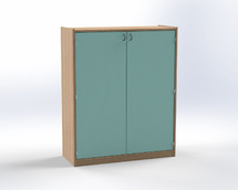 Frame beuk - deuren turkoois