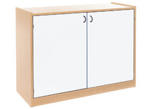 Kast - Basic - Met 2 Planken En 2 Deuren - beuk - kist appelgroen - per stuk