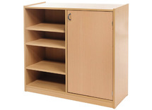 Kast Basic 1 M, Met 5 Planken En 1 Deur Rechts
