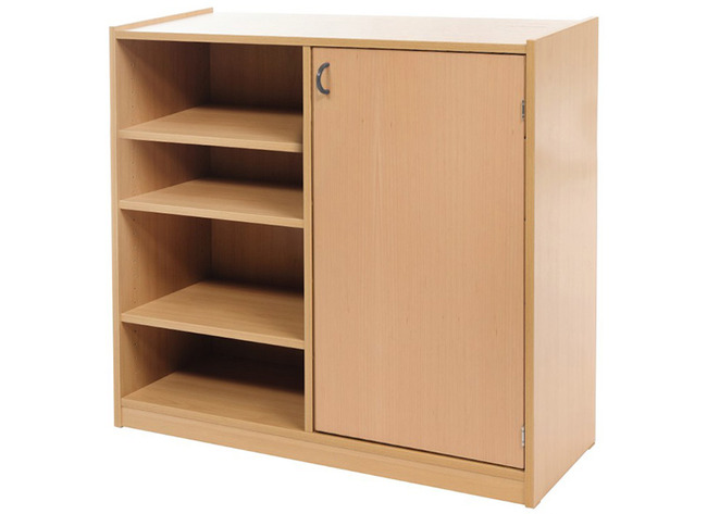 Kast Basic 1 M, Met 5 Planken En 1 Deur Rechts